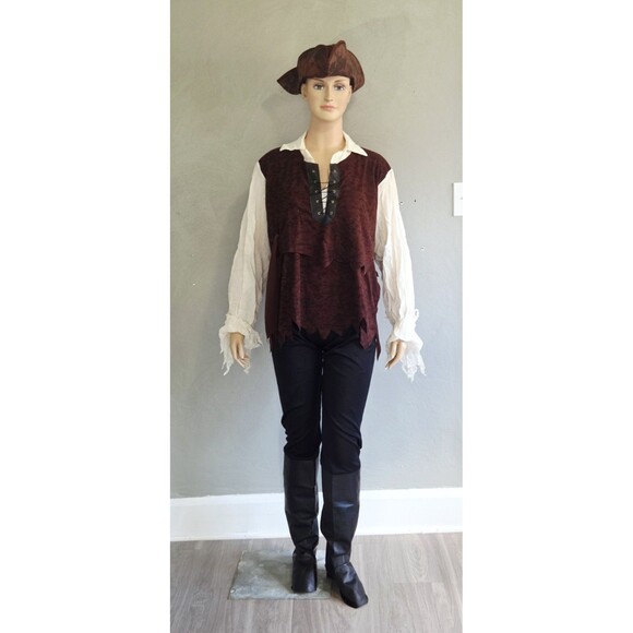 Rubies Pirate Costume Unisex Adult XL Halloween Outfit Complete 3 Piece Set - Picture 10 of 16